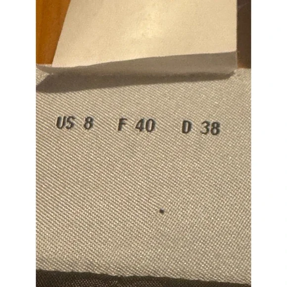 AKRIS PUNTO Sz 8 Taupe Belted Sheath Dress Cotton Blend Knee Length Quiet Luxury - Picture 7 of 10